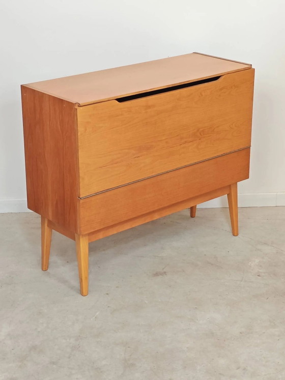 Opbergkist met deksel / minibar van Landsman / Nepozitek 1960 – Opbergkast, Wood, Mid Century Modern (photo 12 of 24)