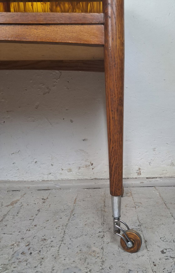 Commode de table en bois mobile des années 1970 – Vaisseliers, Wood (photo 4 of 5)