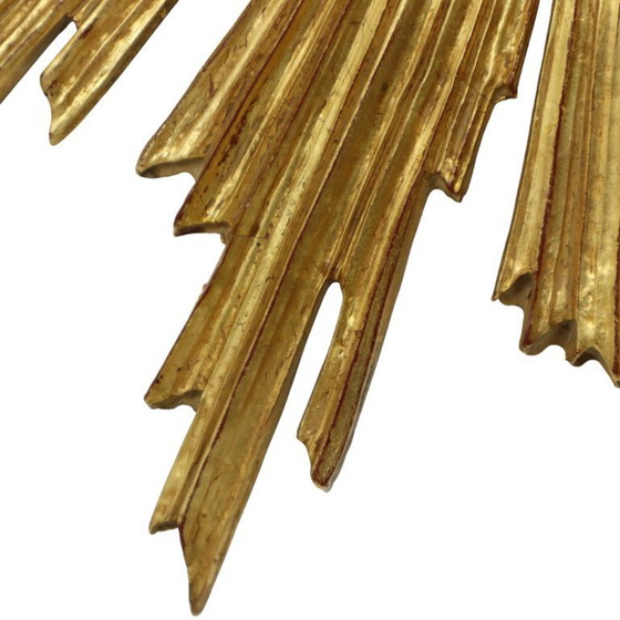 Image 1 of Deknudt Sunburst Sonnenspiegel Vergoldetes Holz