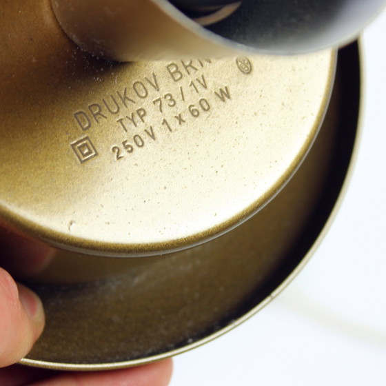 Image 1 of Élégante lampe de table vintage de Drukov, années 1950