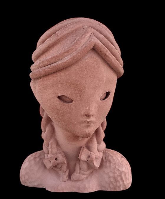 Image 1 of Statuetta in terracotta in piedi - Italia circa 1950 - Superba