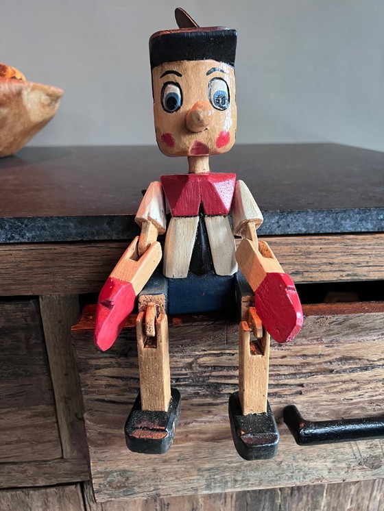 Image 1 of Charmante und nostalgische Holzfigur: „Pinocchio“