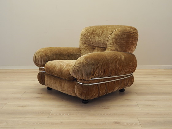 Image 1 of Velour Armchair, Italian Design, 1970s, Production: Italy