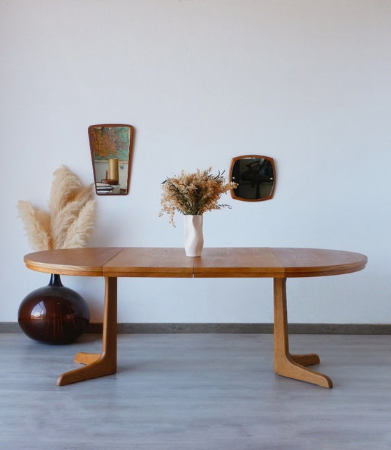 Image 1 of Extendable Vintage Oak Dining Table | Scandinavian Design