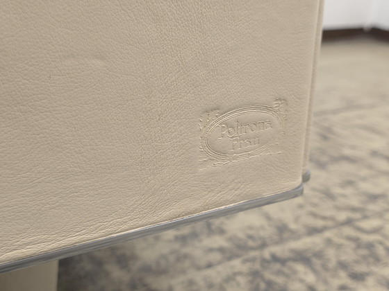 Image 1 of Divano Poltrona Frau Twice, divano di design, divano di design, divano in pelle, divano, crema, due posti