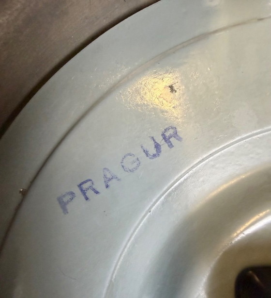 Vintage Wall Clock from PRAGUR, 1940s – Glass, Chrome (photo 18 of 19)
