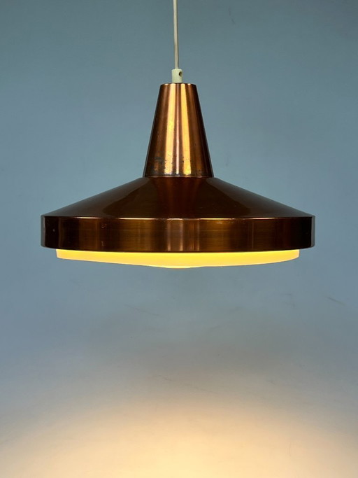 Suspension vintage en cuivre, Scandinavie des années 1960