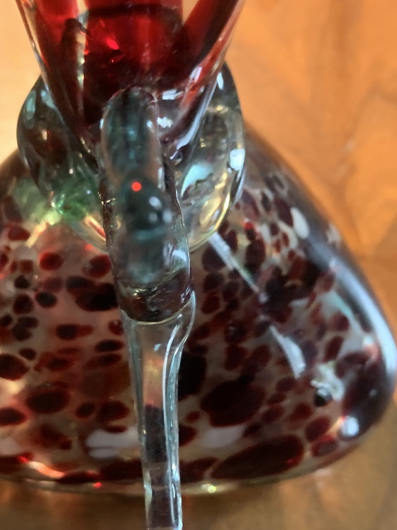 Zoomorphic Murano Glass Vase (37cm) – Scale & Cobalt Decor (photo 10 of 18)