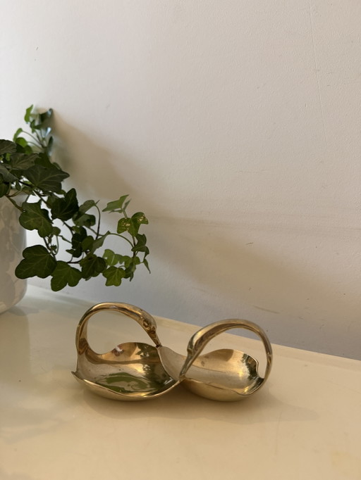 Messing-Schwanenschale – decoratieve objecten, Brass