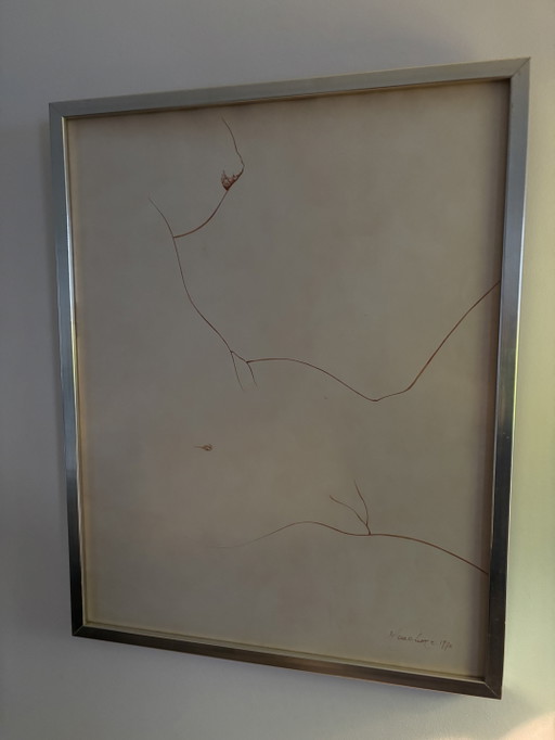 Three Paintings by Rachel Menchior – schilderijen tekeningen, Glass, Wood (photo 2 of 5)