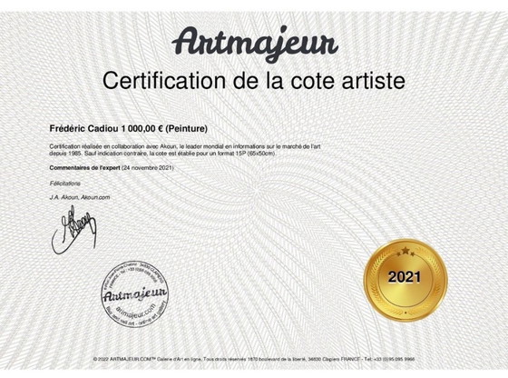 Image 1 of Acrylic knife on natural paper.  Format 30x21 cm.