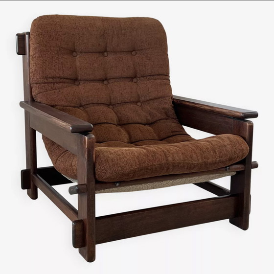 Image 1 of Scandinavian oak armchair, 60s