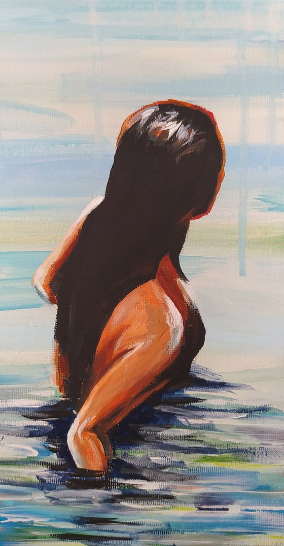 Della Camilleri - Water 1 - Artist's Painting – Paintings & Drawings, Canvas (photo 6 of 9)