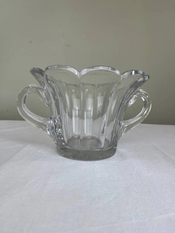 Gevormde persglazen schaal – Schalen, Crystal, Glass (photo 6 of 8)