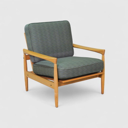 Vintage Sessel Erik Wørts Eiche, grün