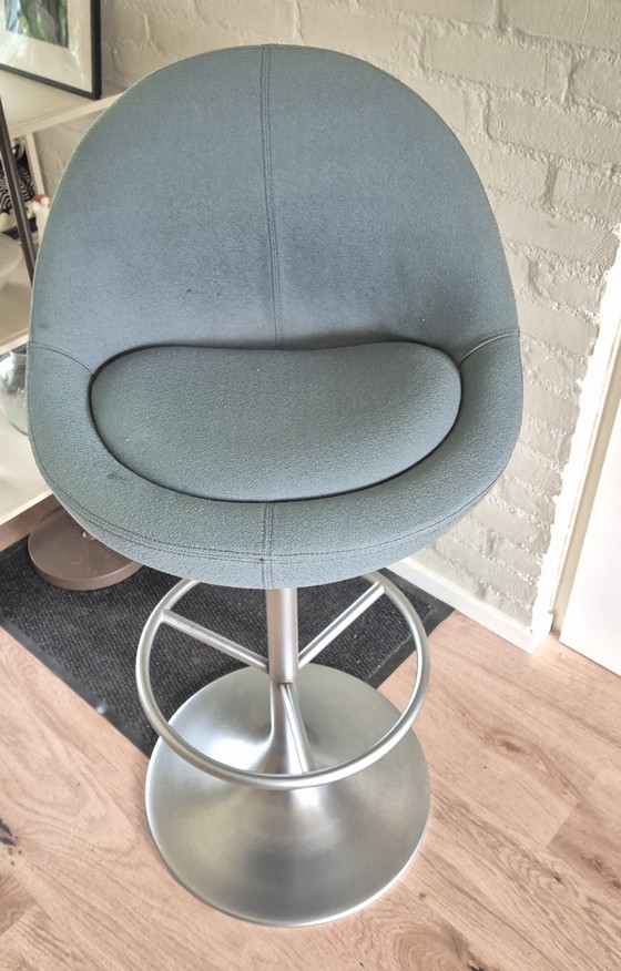 Image 1 of Barstool Johansen in excellent condition, color gray-blue