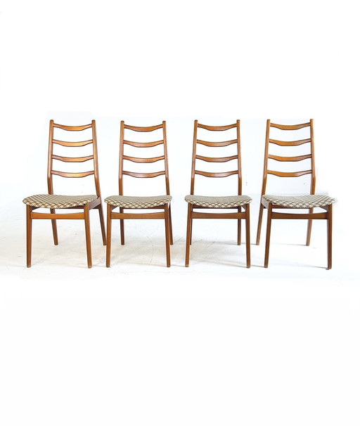 4x vintage ladder chair '60