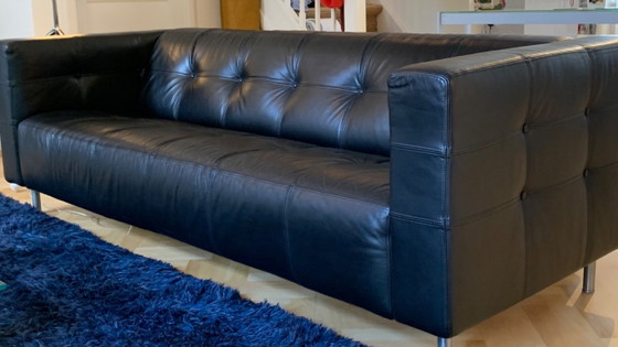 Gelderland 6111 - Divano 3 posti - design Jan de Bouvrie, Divani 3 posti, Pelle, Metallo, Nero, Modern (foto 7 di 11)
