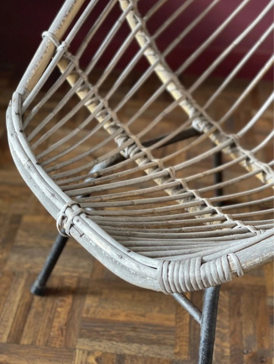 Image 1 of Poul Hundevad Stijl rattan chair.