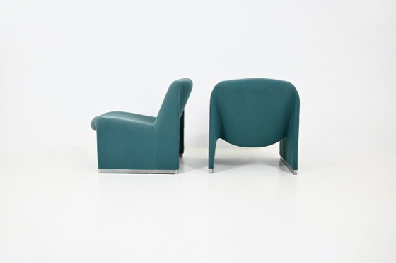 Chaises Alky par Giancarlo Piretti pour Anonima Castelli, 1970s, Set de 2 – Fauteuils, Textile, Aluminium (photo 9 of 11)