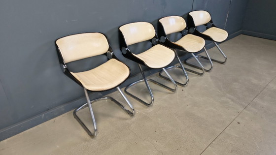 Image 1 of Ensemble de chaises à repas Arpège Étienne Fermigier pour Baumann, 1970