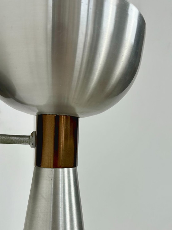 Image 1 of Applique da parete vintage in metallo spazzolato e rame, Paesi Bassi, 1960