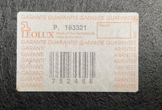 Image 1 of Leolux Patachou Pouf - Schwarzes Leder.