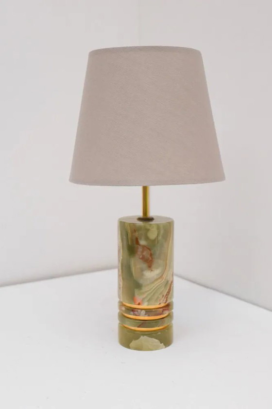 Image 1 of Mid-century modern Italian brass table lamp, 1970s