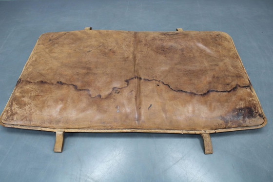 Image 1 of Tappetino da palestra vintage in pelle, anni '30, Cecoslovacchia