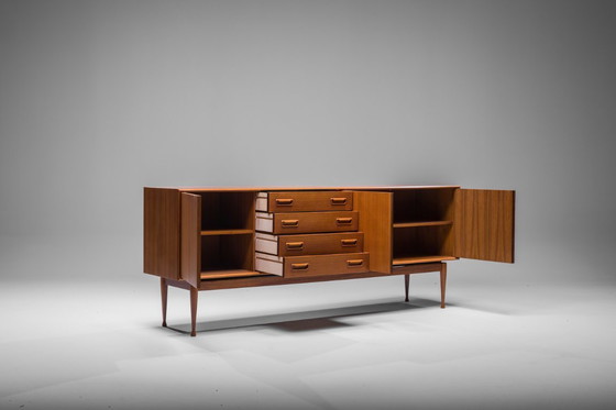 Image 1 of Credenza danese in teak di Gunnar Nielsen per Tibergaard, 1960