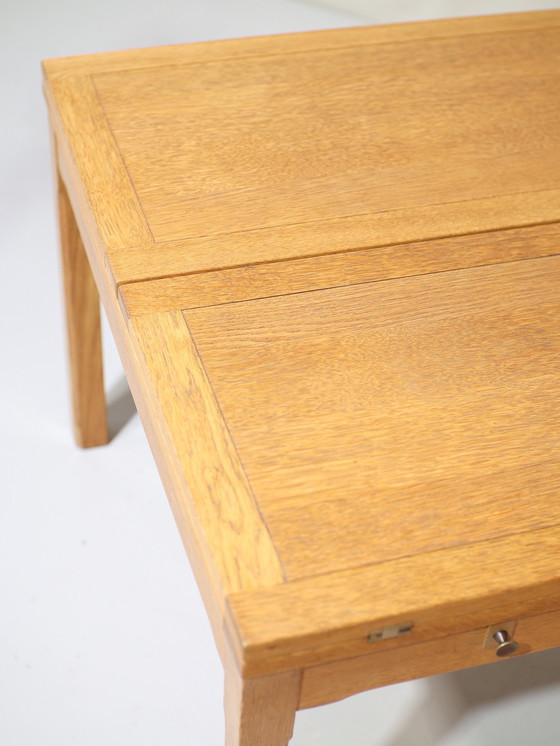 Image 1 of Folding Coffee Table Oak Danish Vintage