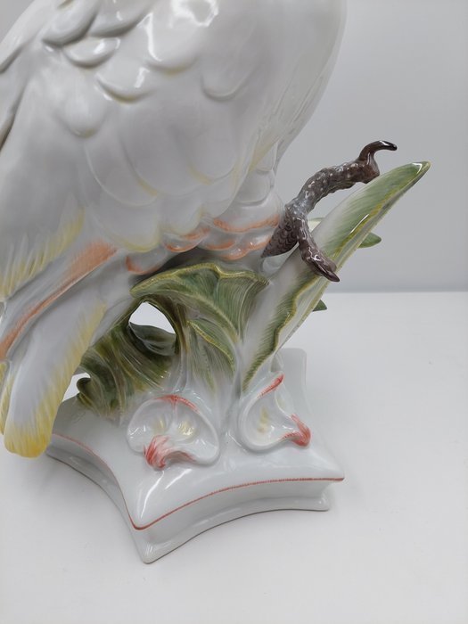 Image 1 of Meissen - Paul Walther - Statue, Cockatoo - 47 cm - Porcelain