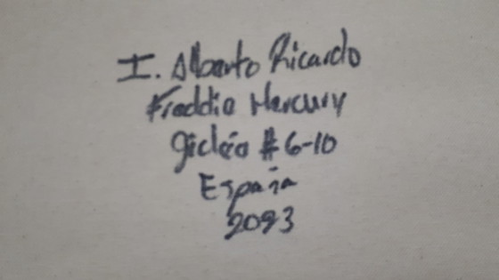 Image 1 of Alberto RICARDO - Freddie MERCURY 3 - Toile d'artiste