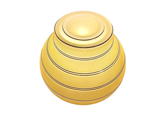 Design olandese - Philips Olanda - Vetro bruno - lampada da soffitto - anni '50