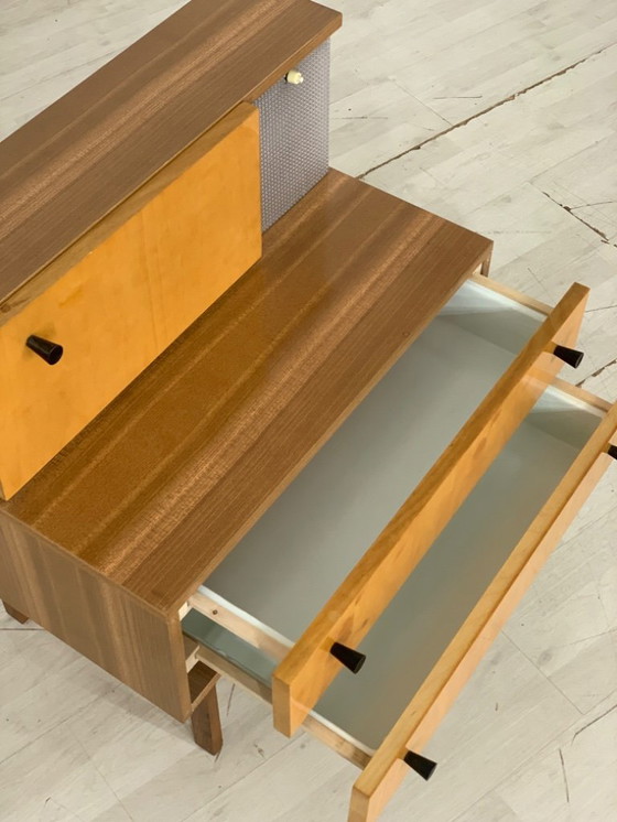 Image 1 of 2X Mid - Century bedside table bedside cabinets side tables vintage