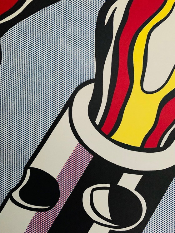 Image 1 of Roy Lichtenstein: "Triptychon, As I Opened Fire". 3-luik.