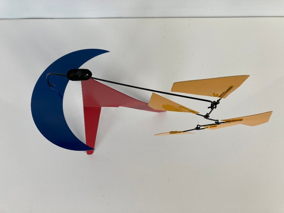 Image 1 of Blue Moon And 5 Yellow Trapezoids Mobile