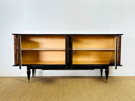 Image 1 of Sideboard aus Makassar-Ebenholz im Art-Deco-Stil, Frankreich, 1940er Jahre