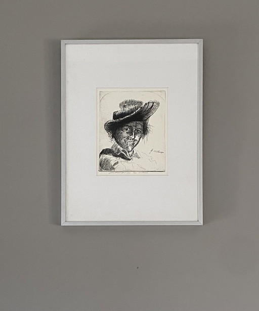 Acquaforte Jan van Heiningen, edizione incorniciata di 30 esemplari