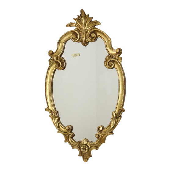 Specchio Francese Dorato a Foglia d'Oro Stile Barocco 60cm – Glass (photo 3 of 21)