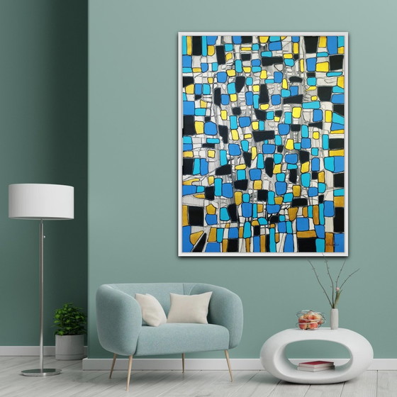 Image 1 of Natia Antadze Abstracte compositie XXL