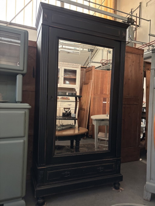 Meuble de rangement à une porte / armoire à miroir / buffet Brocante