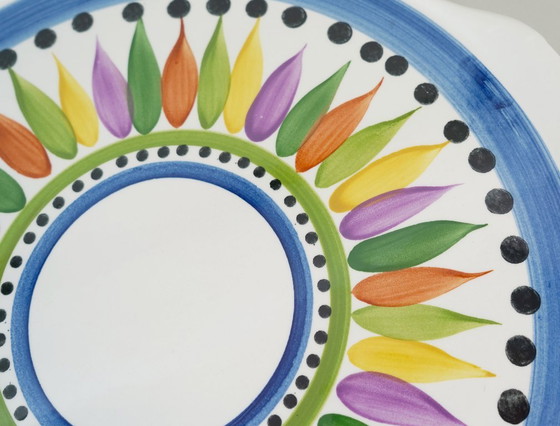 Rare 1950s Cake Plate Villeroy & Boch Hand Painted Decor 'Karla' – Villeroy und Boch, Crockery, Ceramic (photo 5 of 7)