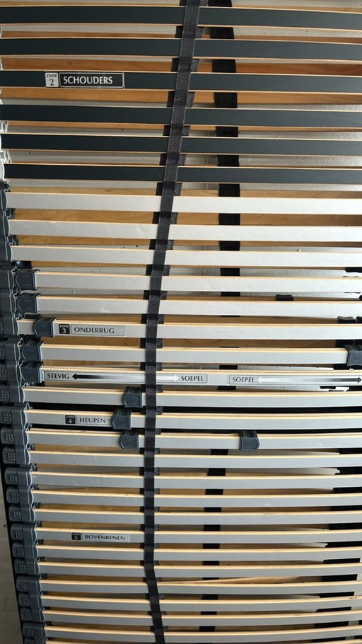 Designer bed frame white wood