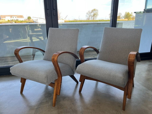 Due poltrone Tatra Nábytok vintage della metà del secolo