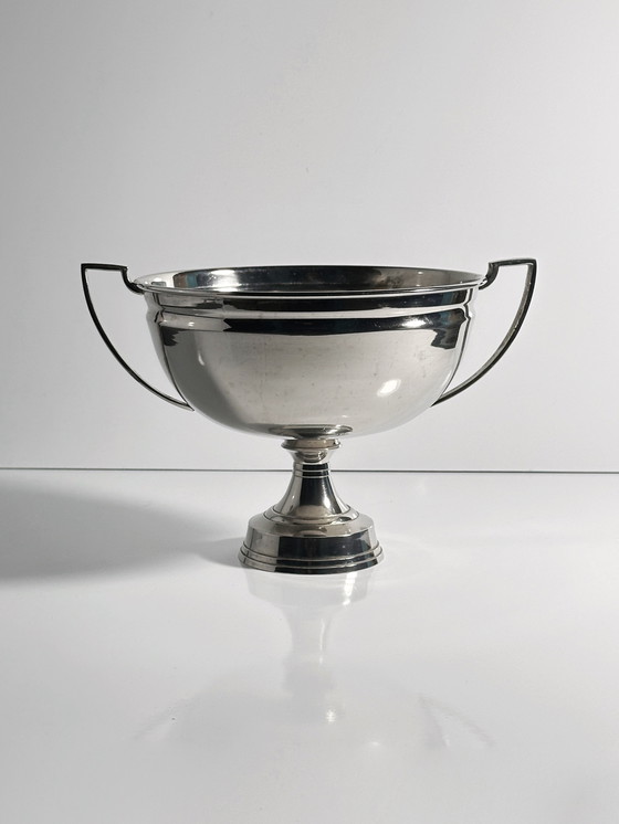 Image 1 of Classique anse bol métal vintage bol argent anse jardinerie