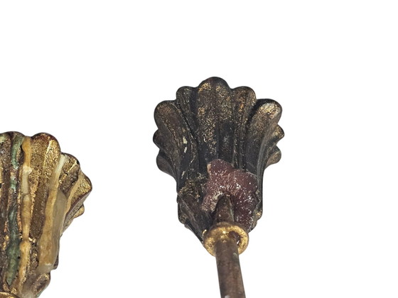Image 1 of Palladio - Wall sconces (2) - Wood - Gilded - Italy - 3rd Quarter 20th Century