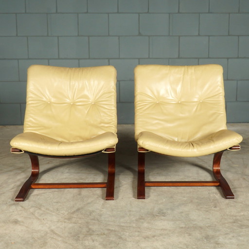 Kengu Lounge Armchairs - Elsa & Nordahl Solheim - Rybo Rykken - 1970s