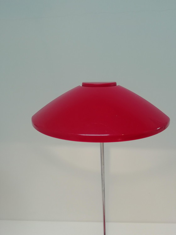 Image 1 of Set di lampade da scrivania in stile Memphis, nere e rosse.