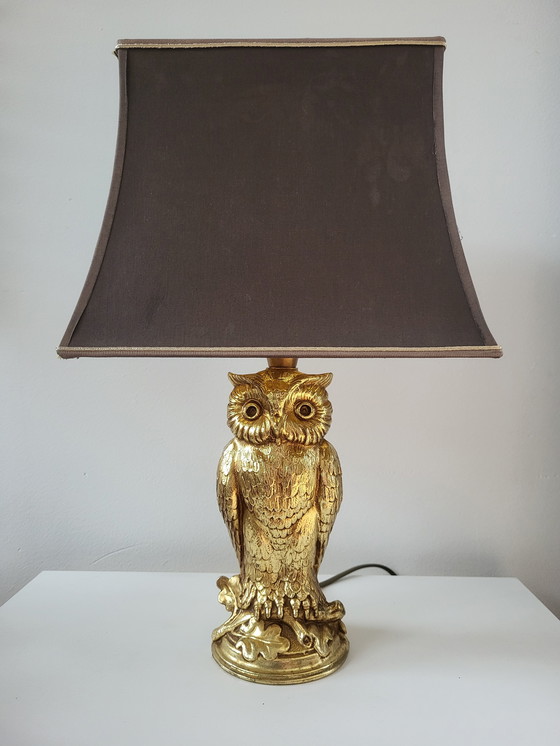 Image 1 of Vintage Uilenlamp Deknudt, L&L WMC – Loevsky & Loevsky, Gesigneerd